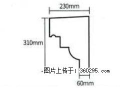 产品分解图型 - 檐口线，型号：SX311-YK-3，规格：230x310mm(3) - 南阳三象EPS建材 ny.sx311.cc